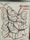 BTGL43 Gold Border Butterfly Toppers