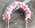 Pink Pom Pom Topper