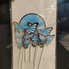 Butterfly Topper with HBD Tag (Blue)