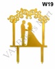 W19 Acrylic Wedding Topper