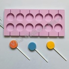 12 Cavity Silicone Lollipop Chocolate Mould