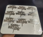 3" HBD Plastic Silver Tag (Pack of 10)