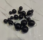 Black Metallic Faux Balls