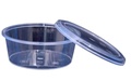 250ml Round Transparent Container with Lid (Pack of 5)