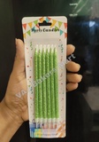 Green Glitter Candles