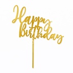 HB11 Acrylic Happy Birthday Topper