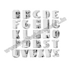 Stainless Steel 26Pcs Alphabets Cookie/Biscuit/Fondant/Cake Cutter