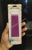 Purple Glitter Candles