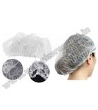 White Disposable Bouffant Head Caps (Pack of 20)