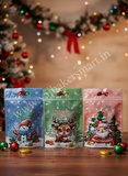 Christmas Special Printed Chocolate Pouch (Pack of 10)