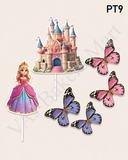PT9 Princess with Castle & Butterfly Topper