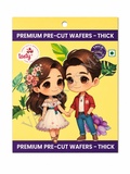 EWC10 Cute Couple Precut Edible Wafers