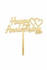 HA10 Acrylic Happy Anniversary Topper