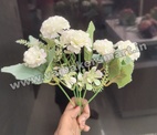 FB16 Mini white Marigold 6Pcs Flower Bunch
