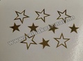 Acrylic Star Cutout Gold (Pack of 10)