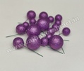 Purple Glitter Faux Ball