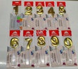 Imported Numerical Candle No.0-9 with Stick