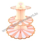 CS7 Paper Cup Cake Stand (Orange & White)