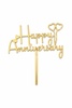 HA3 Acrylic Happy Anniversary Topper