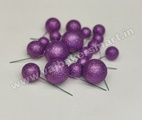Purple Glitter Faux Ball