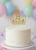Unicorn Horn Gold Glitter Topper (1Pc)