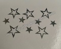 Acrylic Star Cutout Silver (Pack of 10)