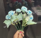 FB12 Mini Blue Marigold 6Pcs Flower Bunch