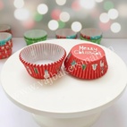 Xmas Special Cup Cake Liner Red (Set of 2)