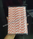 Paper Straw - Red & White