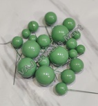 Light Green Metallic Faux Balls