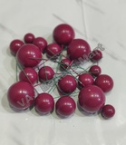 Magenta Metallic Faux Balls