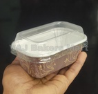 Brownie Rectangle Bake and Serve Liner with Lid 100g (Pack of 5)