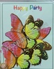 BTGL37 Gold Border Butterfly Toppers