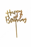 HB20 Acrylic Happy Birthday Topper