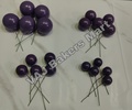 Purple Metallic Faux Balls