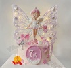 Trendy Fairy Doll(Standing) Topper with Embroided Butteryfly Wings