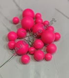 Hot Pink Metallic Faux Balls