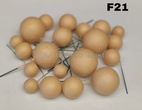 Gold Yellow Matte Finish Faux Balls (F21)