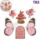 TB3 Trending Butterfly Wings, Castle with Fairies Topper