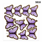 SB18 Butterfly Cake Topper with Strings