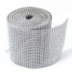 Diamond Silver Lace 24Lines 10cm Height 1Meter Roll