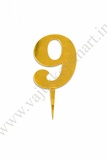 Acrylic Numerical Topper Big No.9