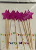Glitter Pink Star Topper Big