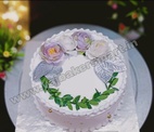 Flower Ring Cake Topper (Random Colours)
