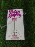 Happy Birthday Balloon Topper Imported (Hot Pink)