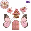 TB3 Trending Butterfly Wings, Castle with Fairies Topper