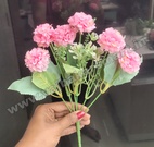 FB15 Mini Pink Marigold 6Pcs Flower Bunch
