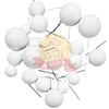 White Metallic Faux Balls