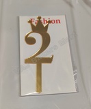 Acrylic Numerical Topper No.2