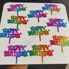 3" HBD Plastic Rainbow Tag (Pack of 10)